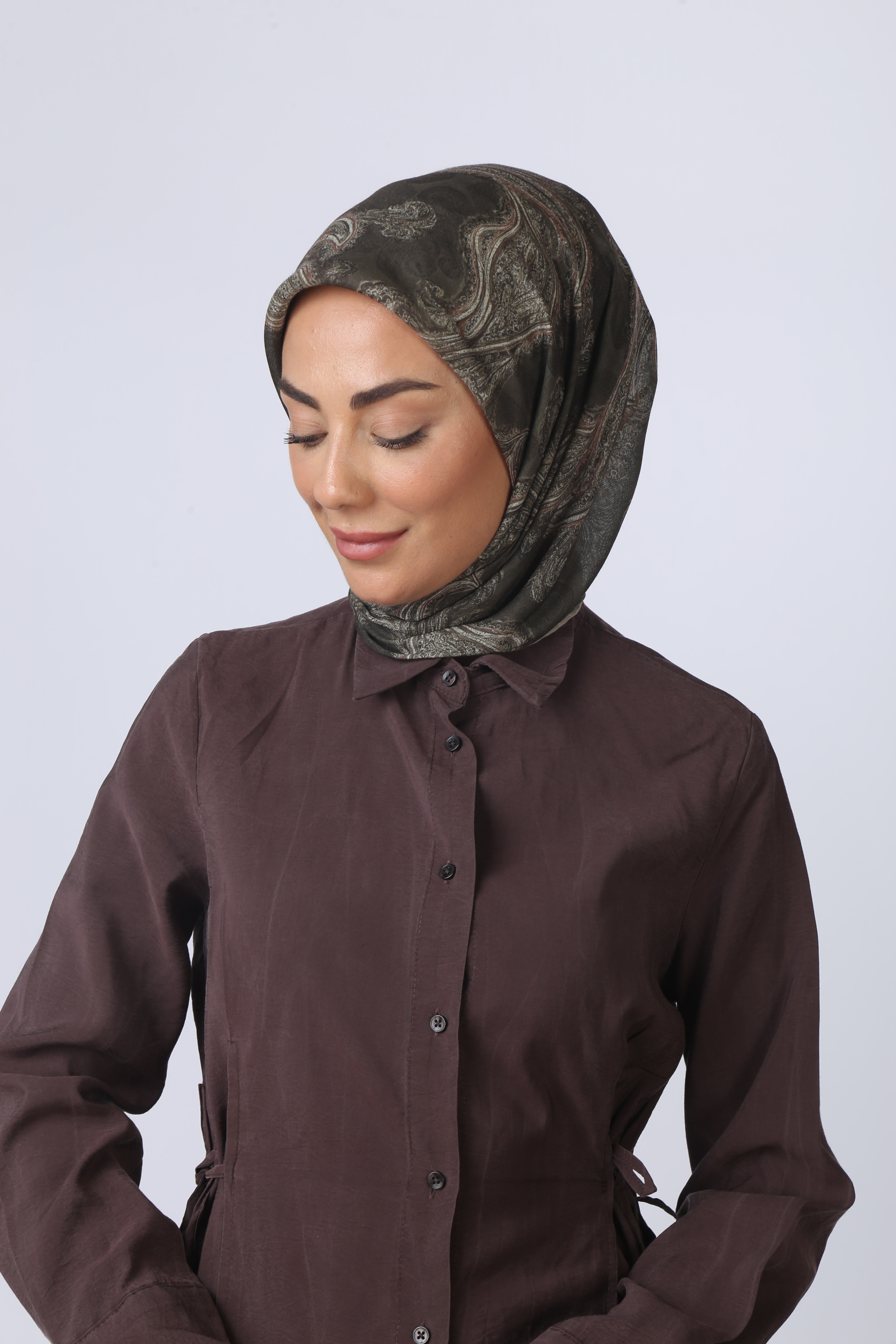 Locella Soft Pamuk Eşarp Yeşil