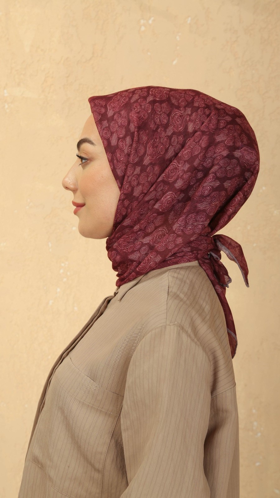 Locella Soft Pamuk Eşarp Bordo