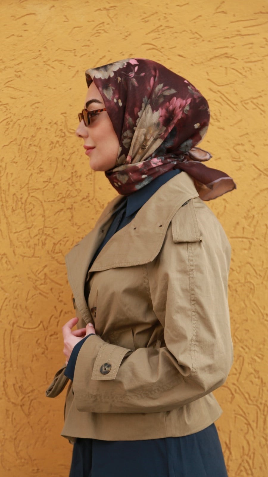 Locella Soft Pamuk Eşarp Bordo