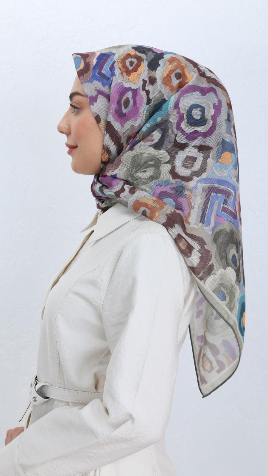 Locella Soft Pamuk Eşarp Yeşil-11