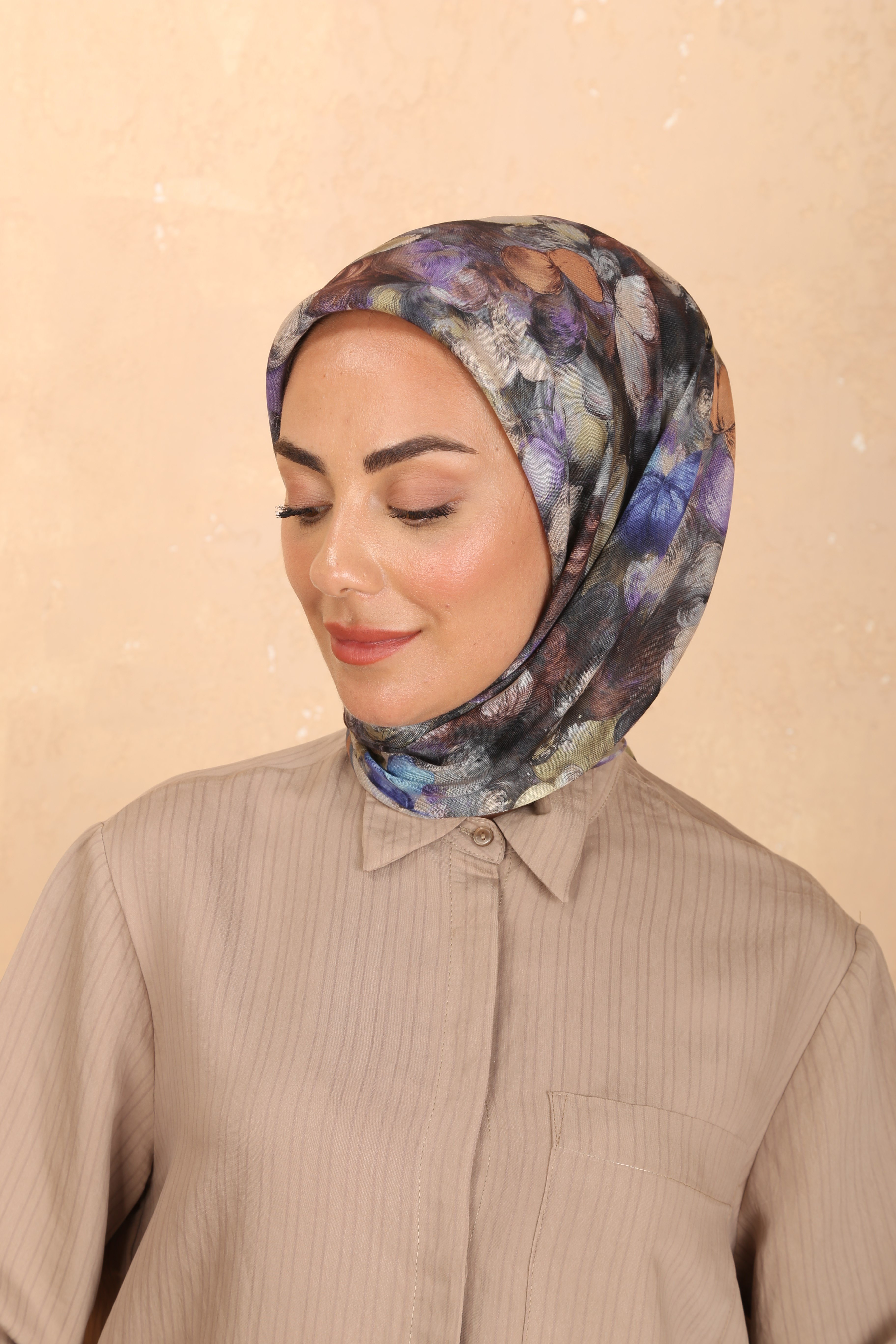 Locella Soft Pamuk Eşarp Gri