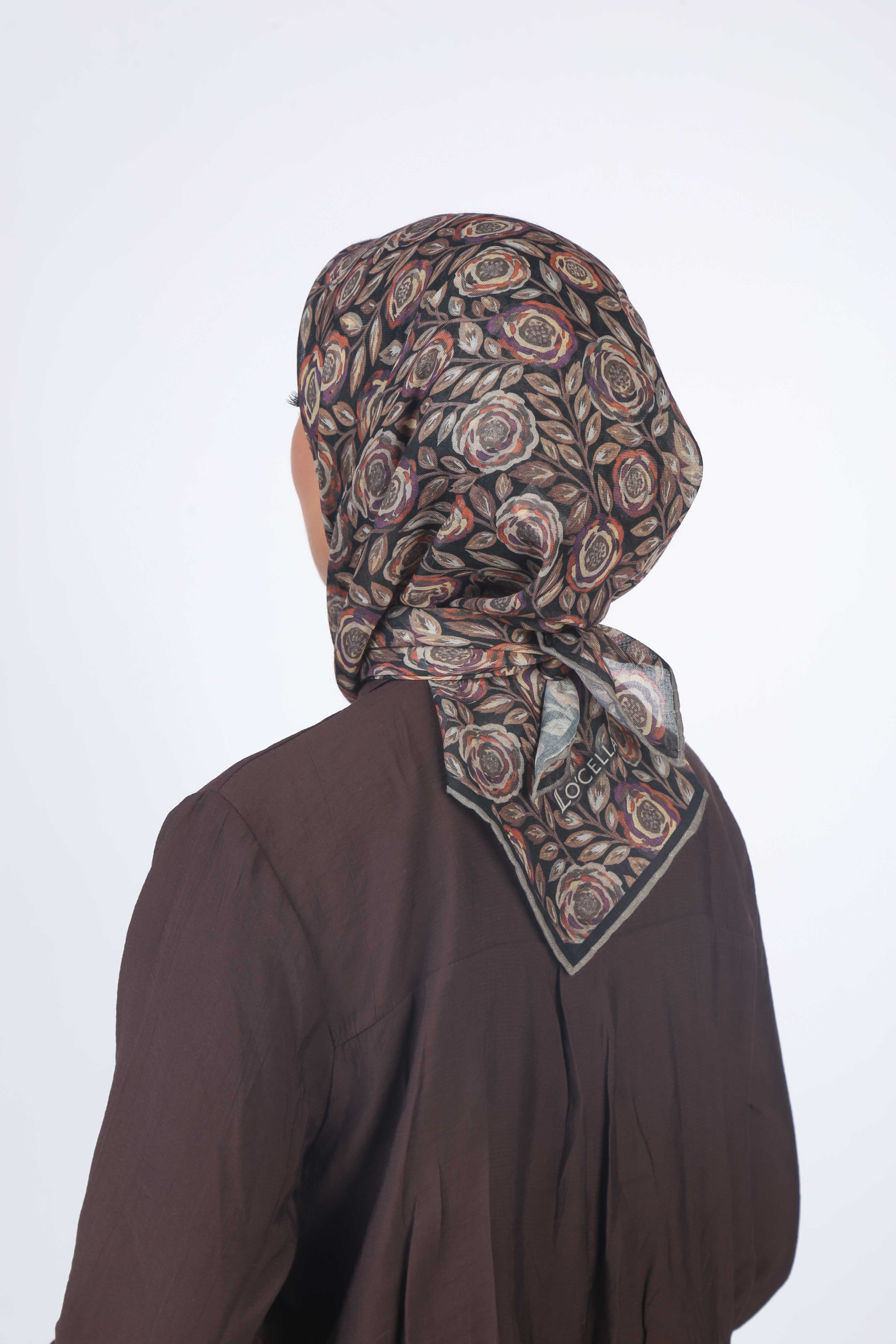 Locella Soft Pamuk Eşarp Siyah