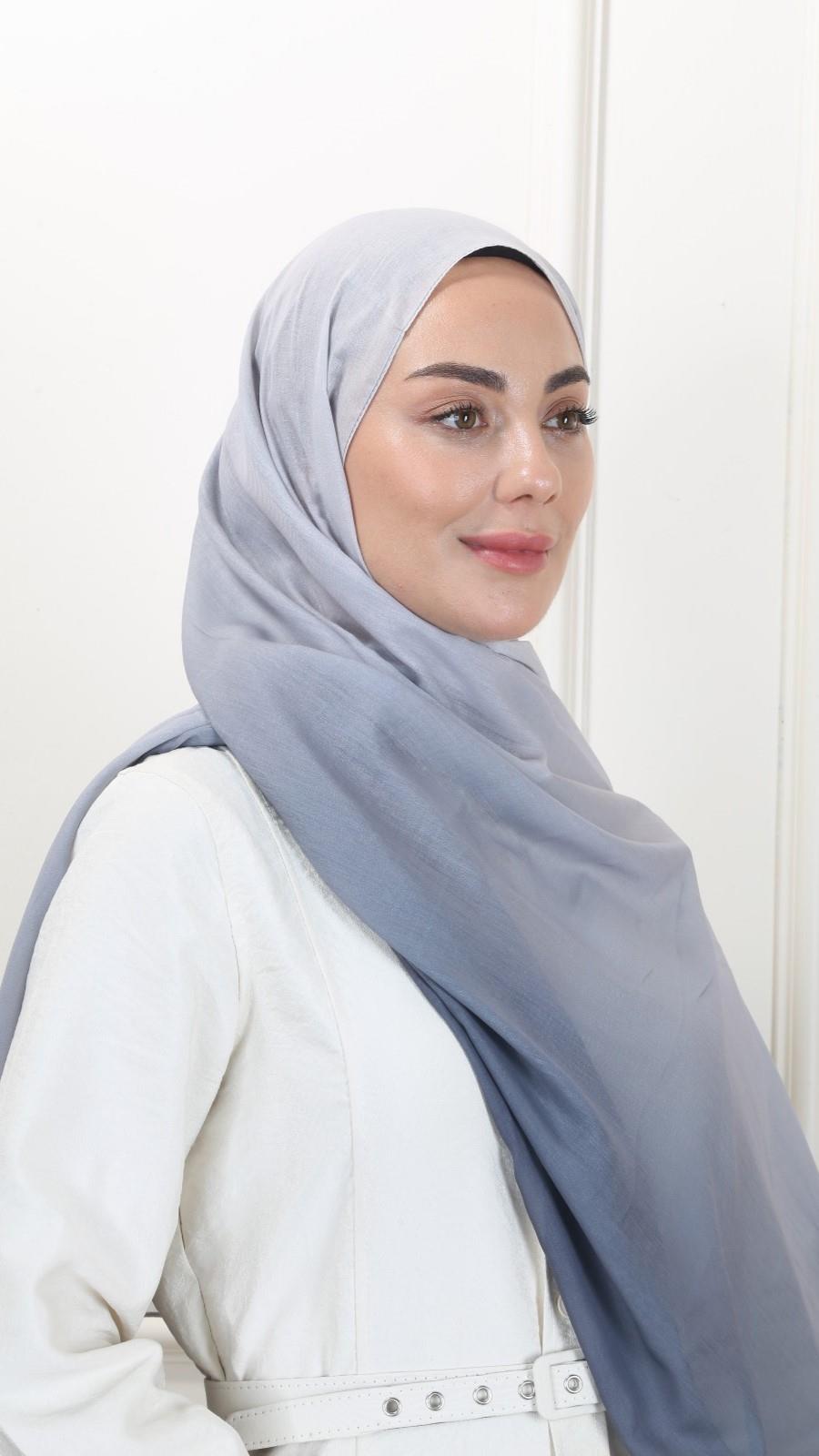 Pamuk Vual Şal Antrasit Gri-21