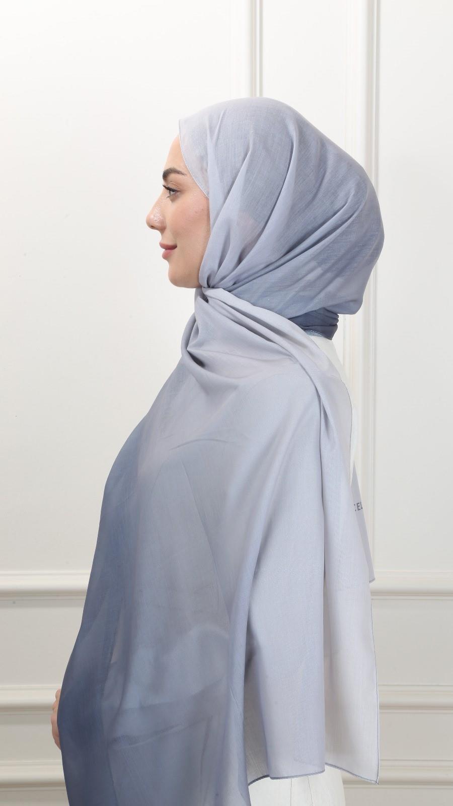 Pamuk Vual Şal Antrasit Gri-21