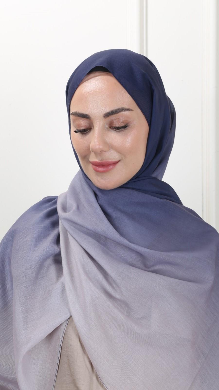 Pamuk Vual Şal Mor-13