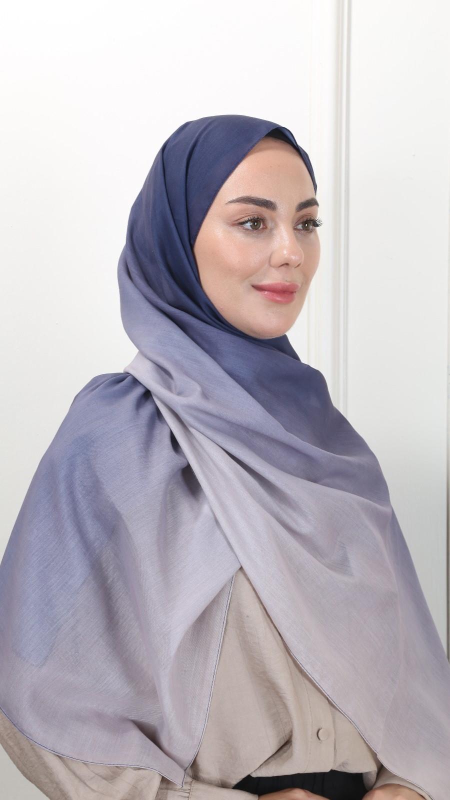 Pamuk Vual Şal Mor-13