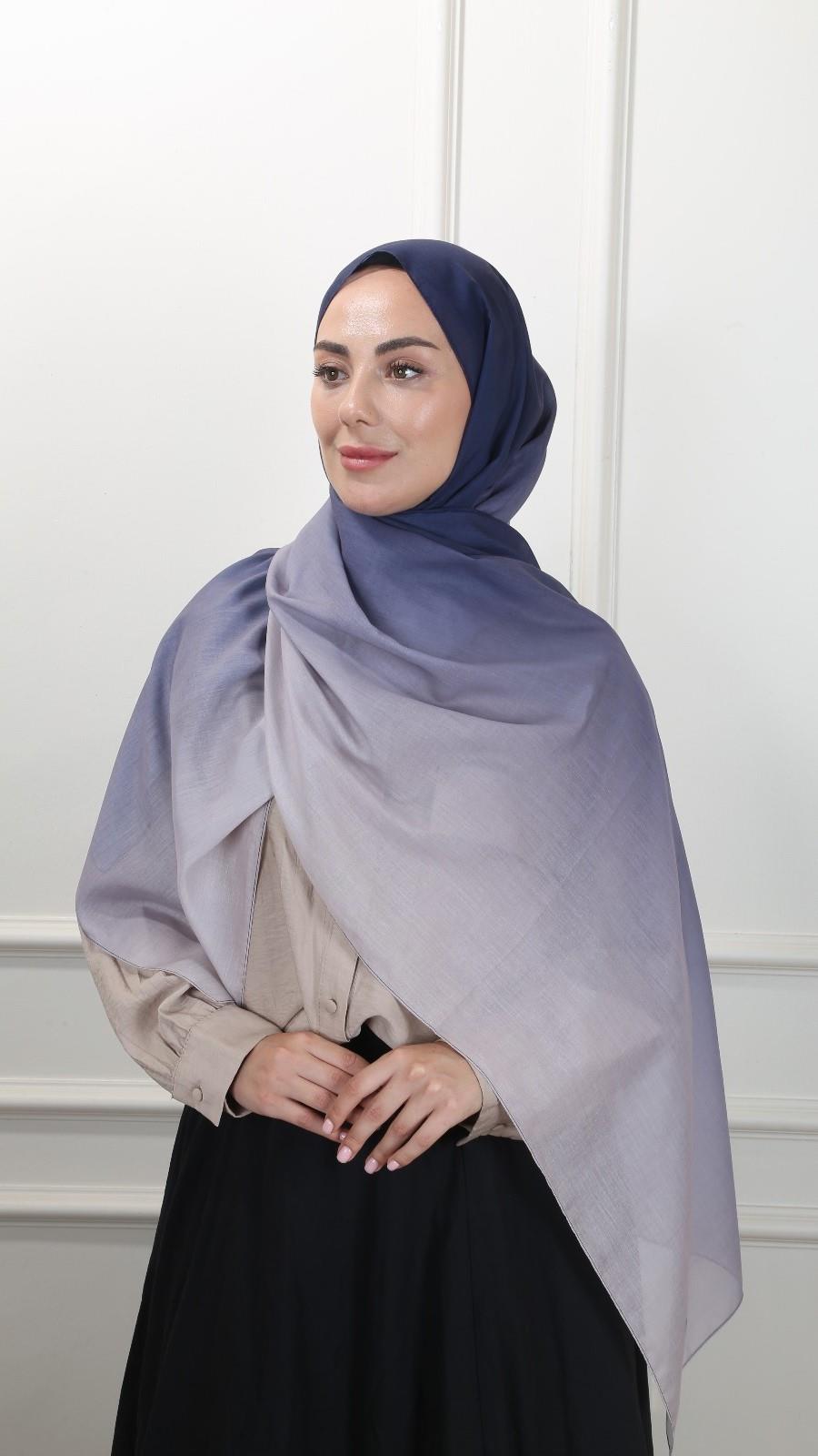 Pamuk Vual Şal Mor-13