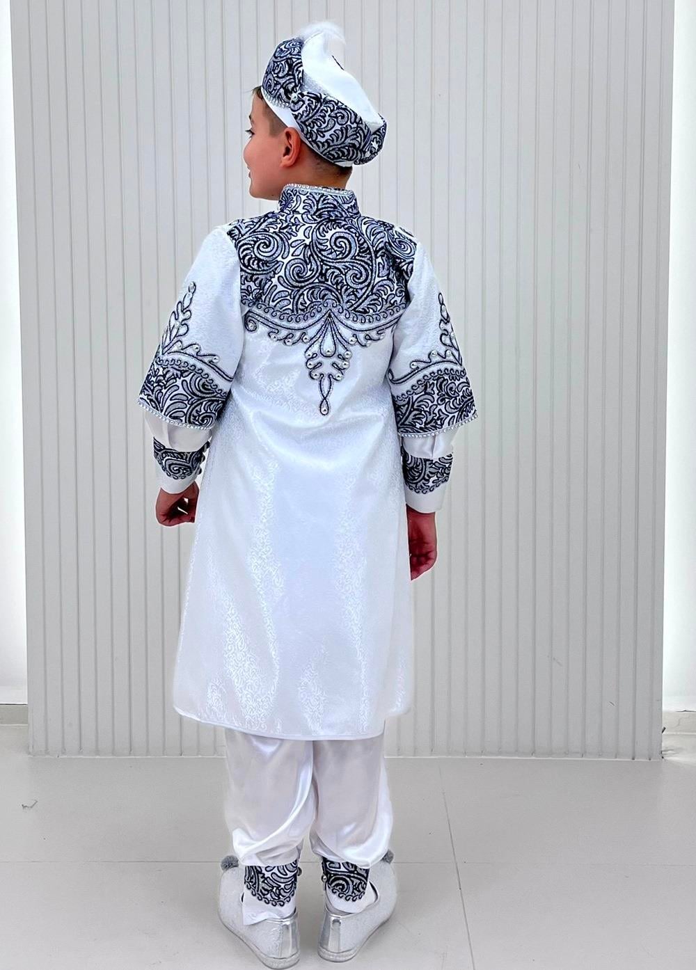Lacivert Lüks Lase Simli Kaftan Sünnet Kıyafeti