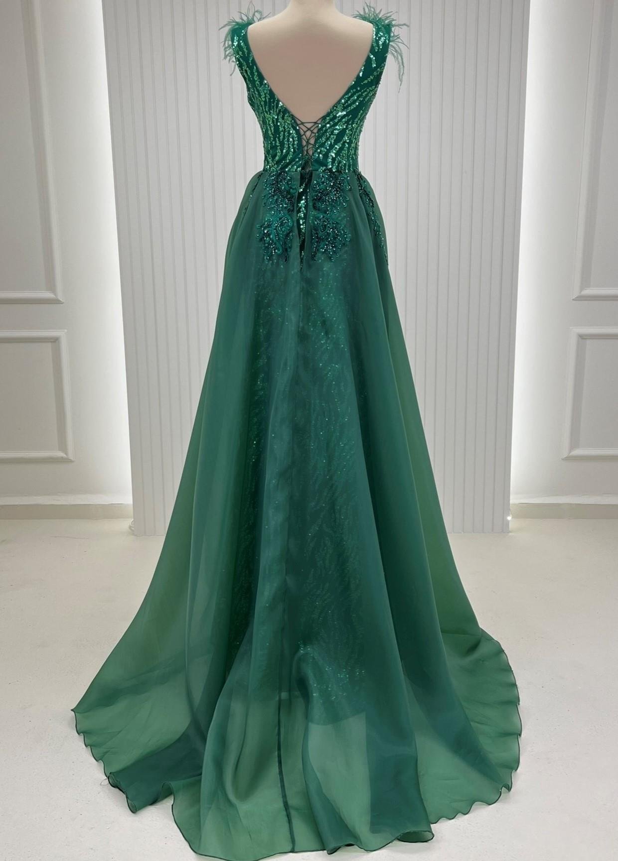 Omzu Otrişli Pelerinli Abiye Nakışlı Kaftan Damatlıklı Kombin Set 34