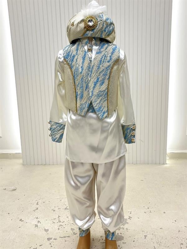 Simli Brokar Kumaş Taşlı Kaftan Sünnet Kıyafeti