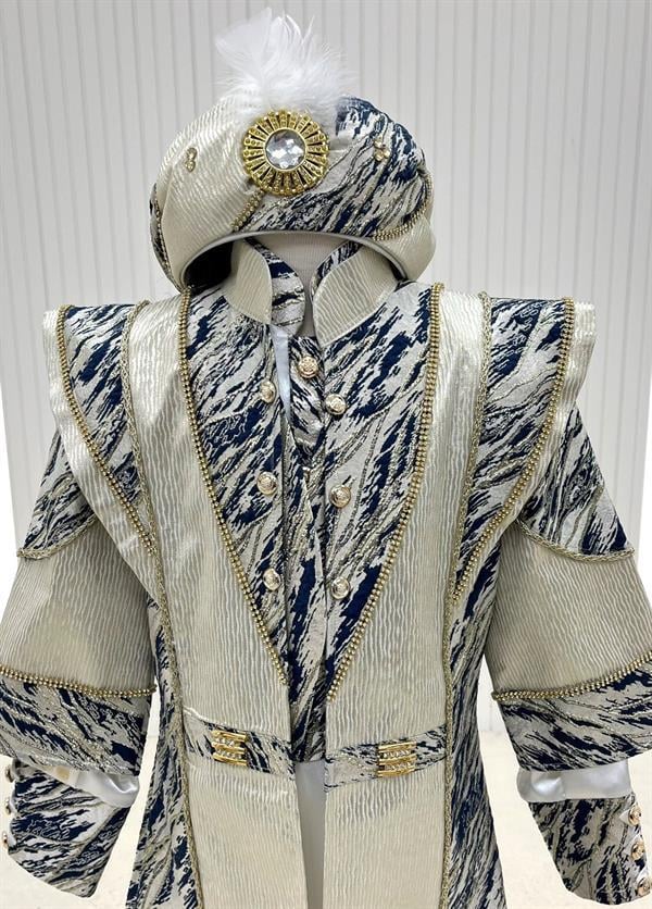 Simli Brokar Kumaş Taşlı Kaftan Sünnet Kıyafeti