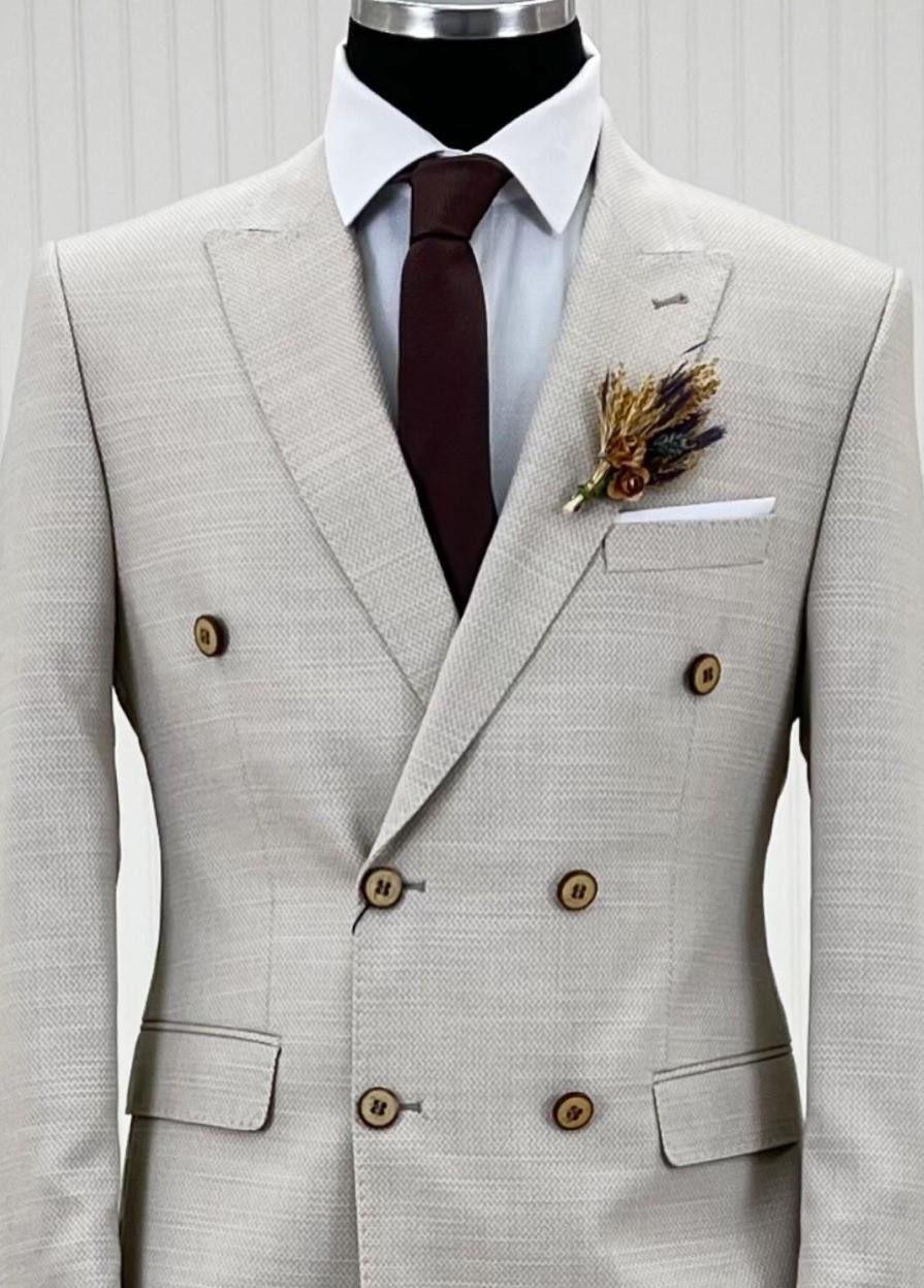Simli Dantel Tesettür Abiye Brokar Kaftan Kruvaze Takım Elbise Kombin Set 66