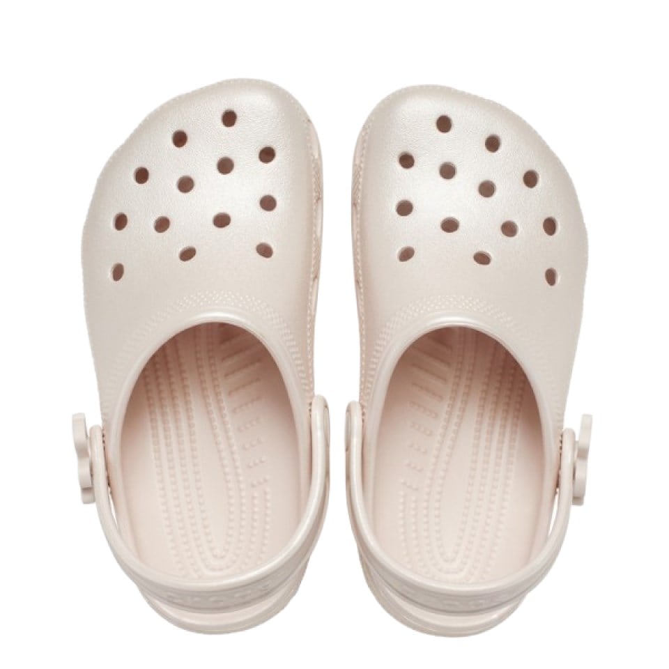 Classic Pearl Shine Clog K Crocs Bej Çocuk Terlik