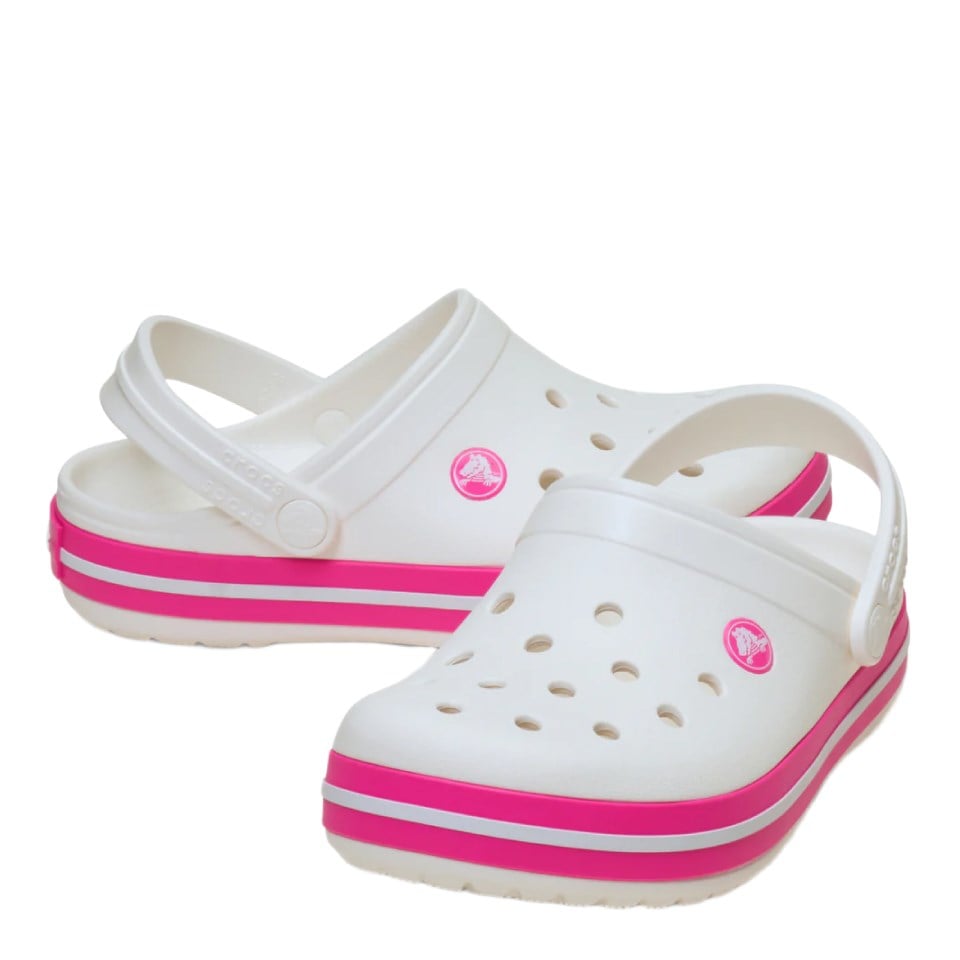 Crocband Clog T Crocs Crocs Beyaz Pembe Çocuk Terlik