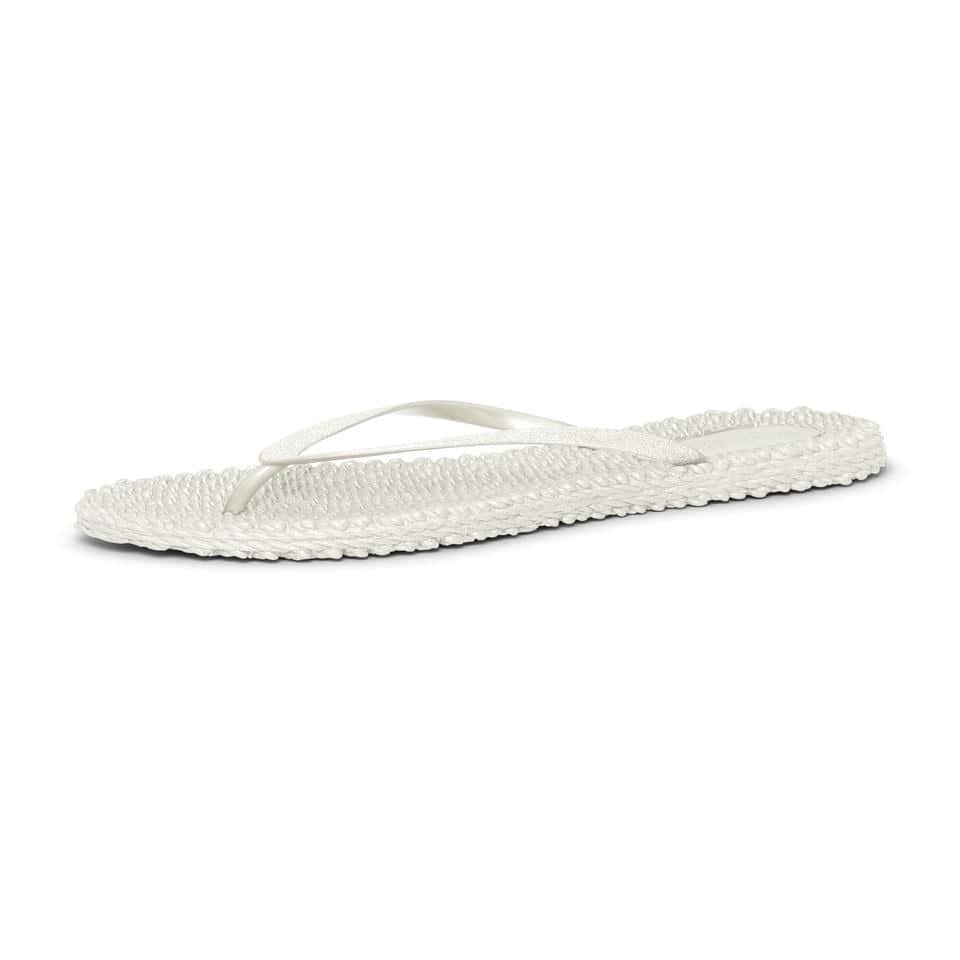 Ilse Jacobsen - Cheerful01 Flip Flop With Glitter Krem Simli Parmak Arası Terlik