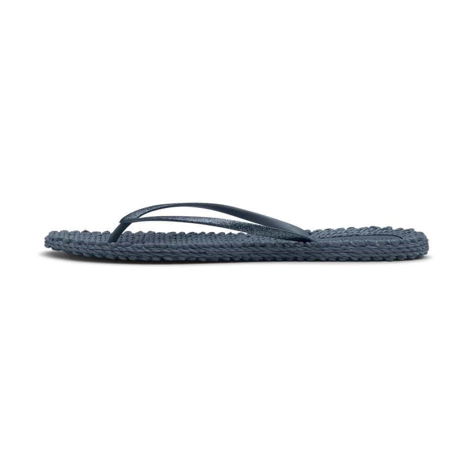 Ilse Jacobsen - Cheerful01 Flip Flop With Glitter Lacivert Simli Parmak Arası Terlik