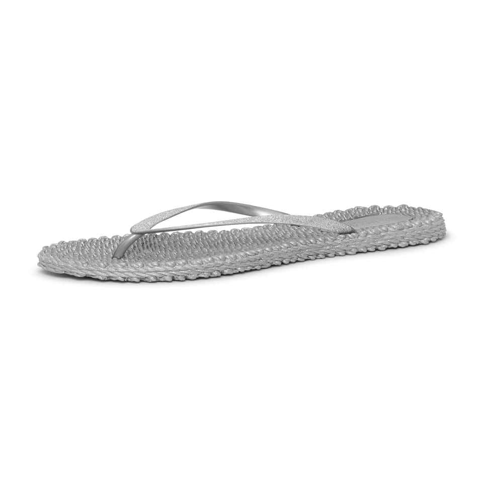 Ilse Jacobsen - Cheerful01 Flip Flop With Glitter Platin Simli Parmak Arası Terlik