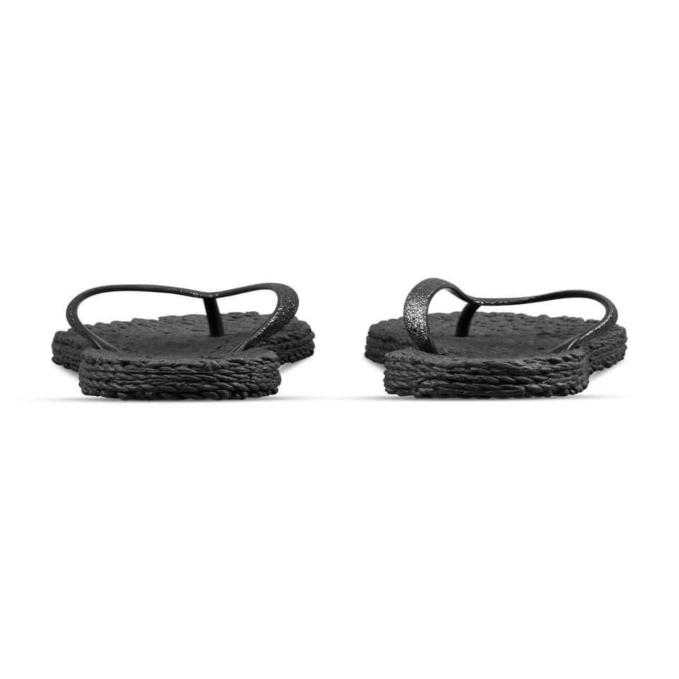 Ilse Jacobsen - Cheerful01 Flip Flop With Glitter Siyah Simli Parmak Arası Terlik