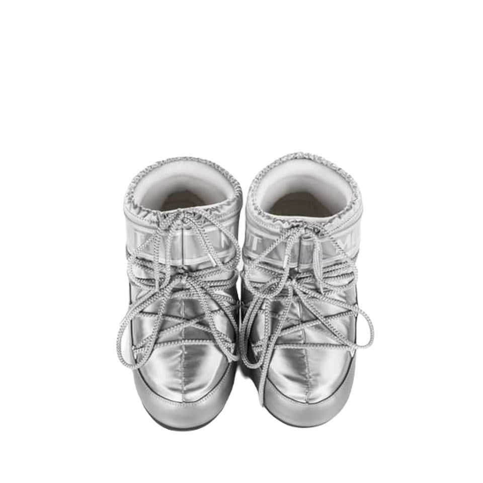 Moon Boot Icon Low Glance Silver Kadın Kısa Kar Botu
