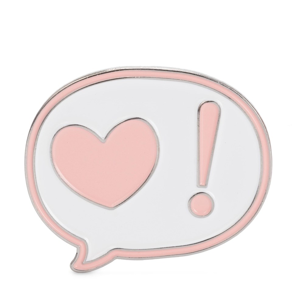 Talking Heart Pin Rozet