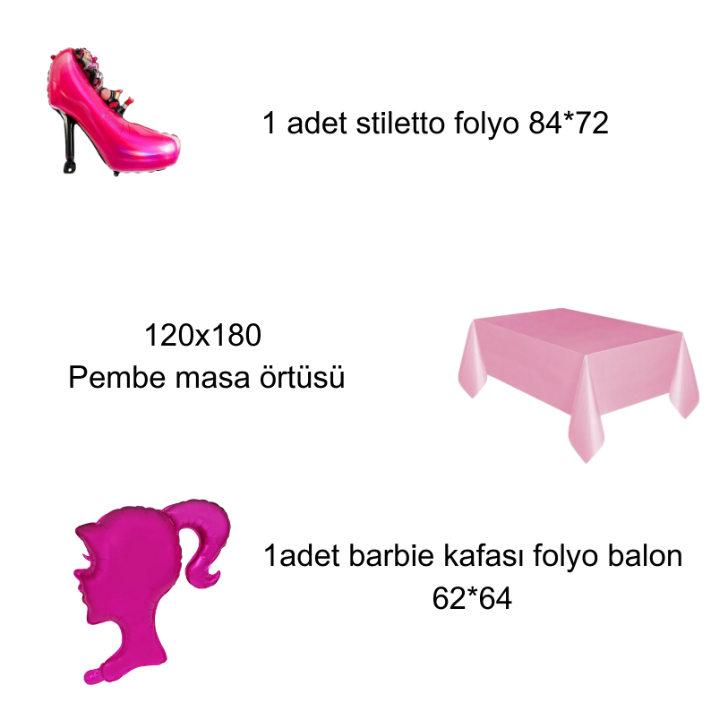Barbie Doğum günü set