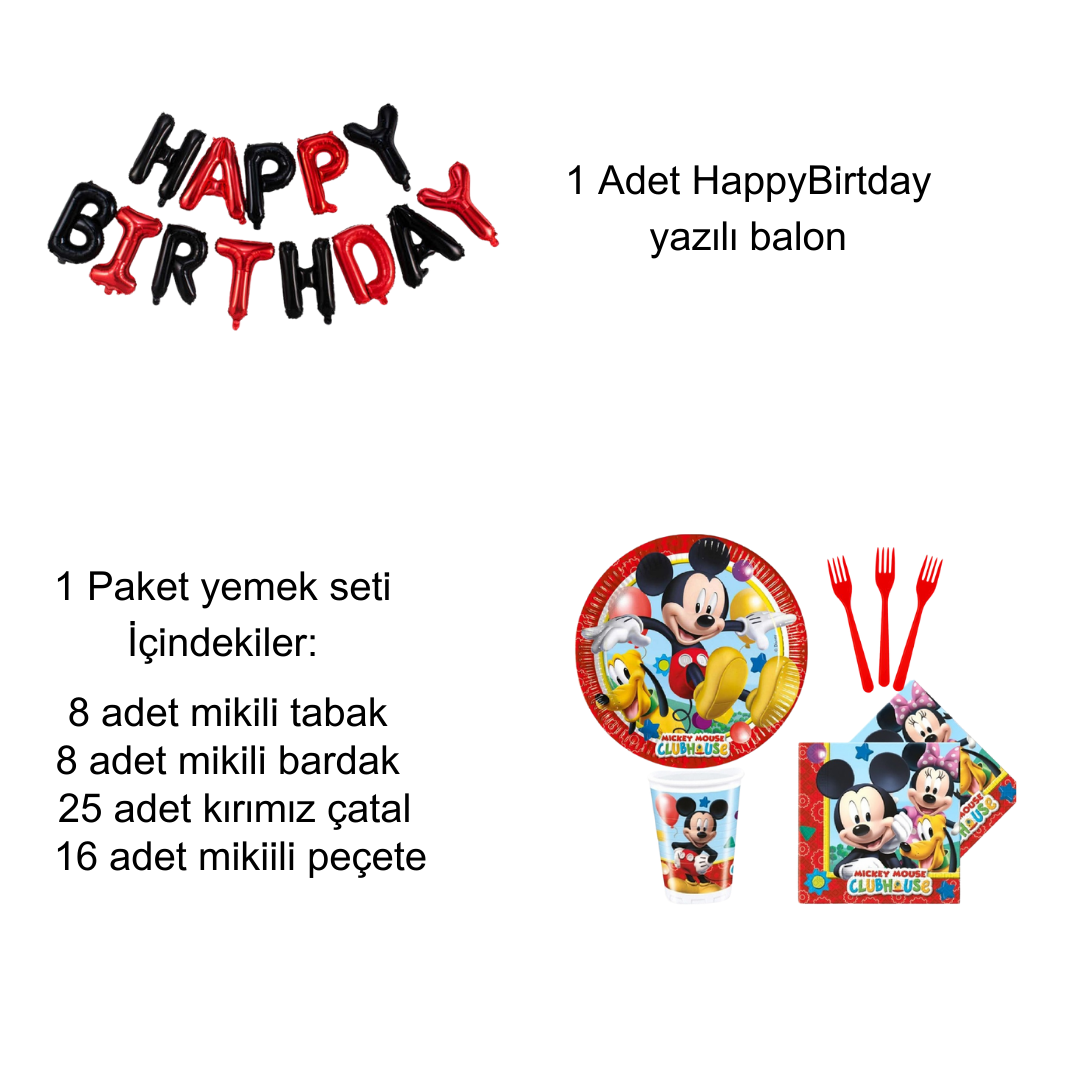 Mickey Mouse Parti set