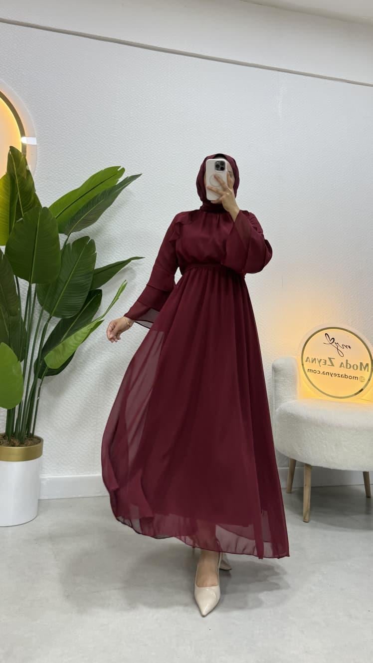 Alis Elbise Bordo