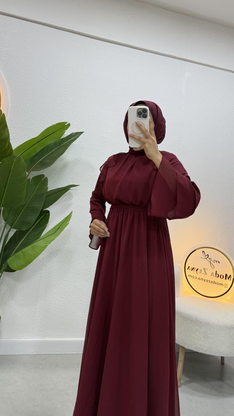 Alis Elbise Bordo
