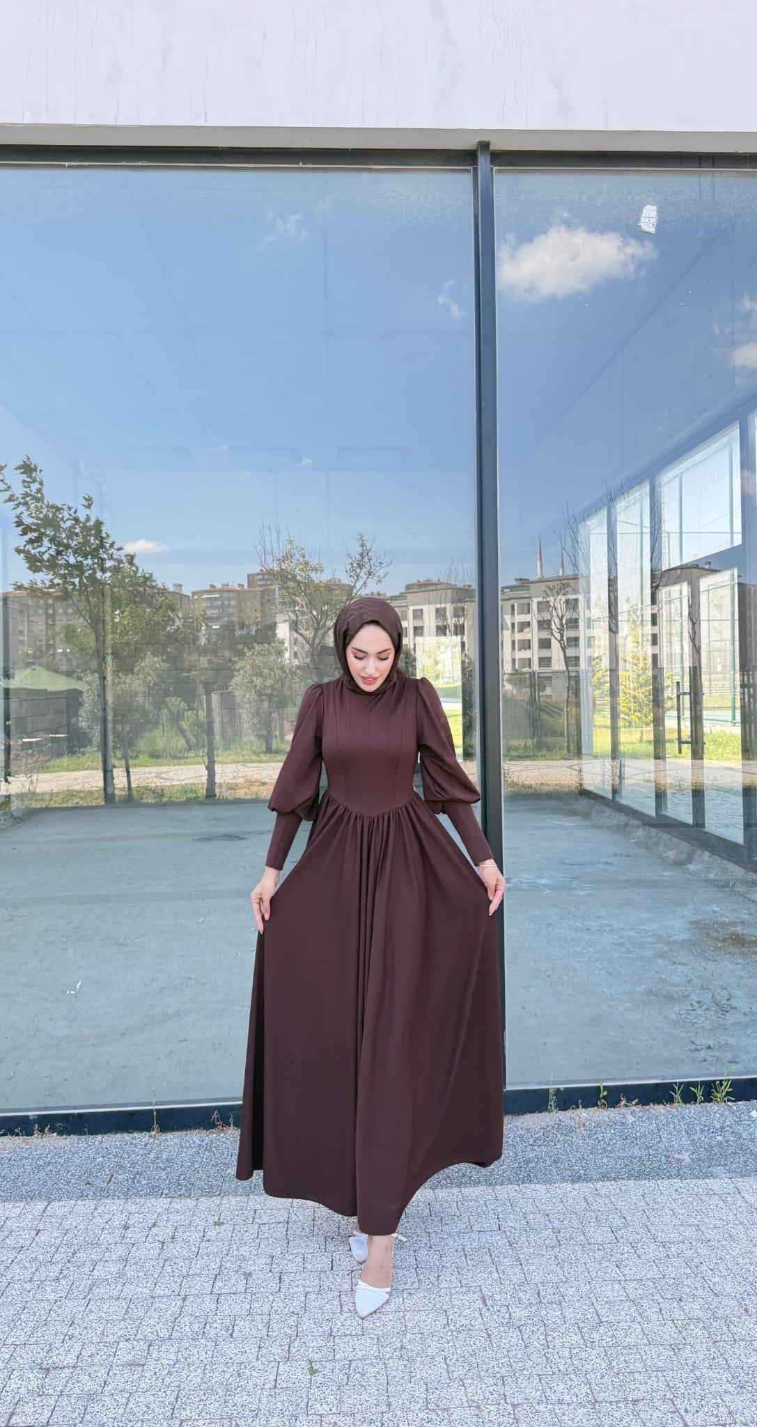 Arya Elbise Kahverengi