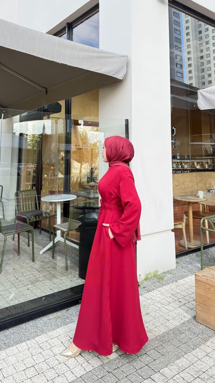 Azra Elbise Bordo