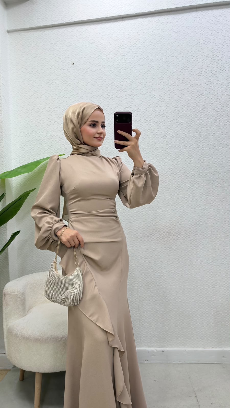 Diva Elbise Bej 