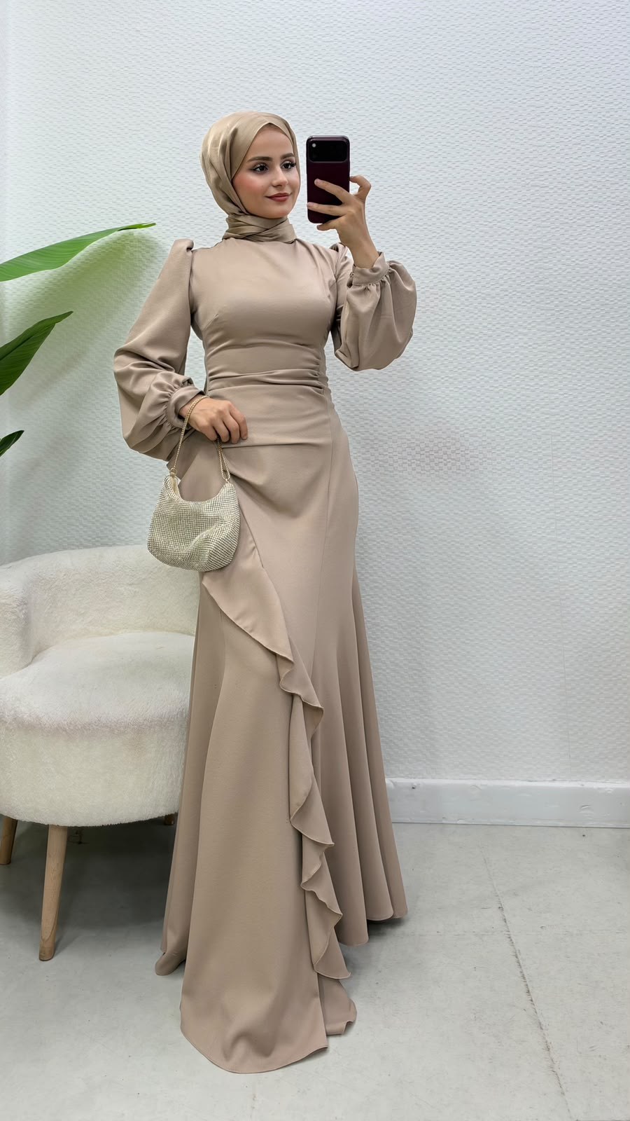 Diva Elbise Bej 