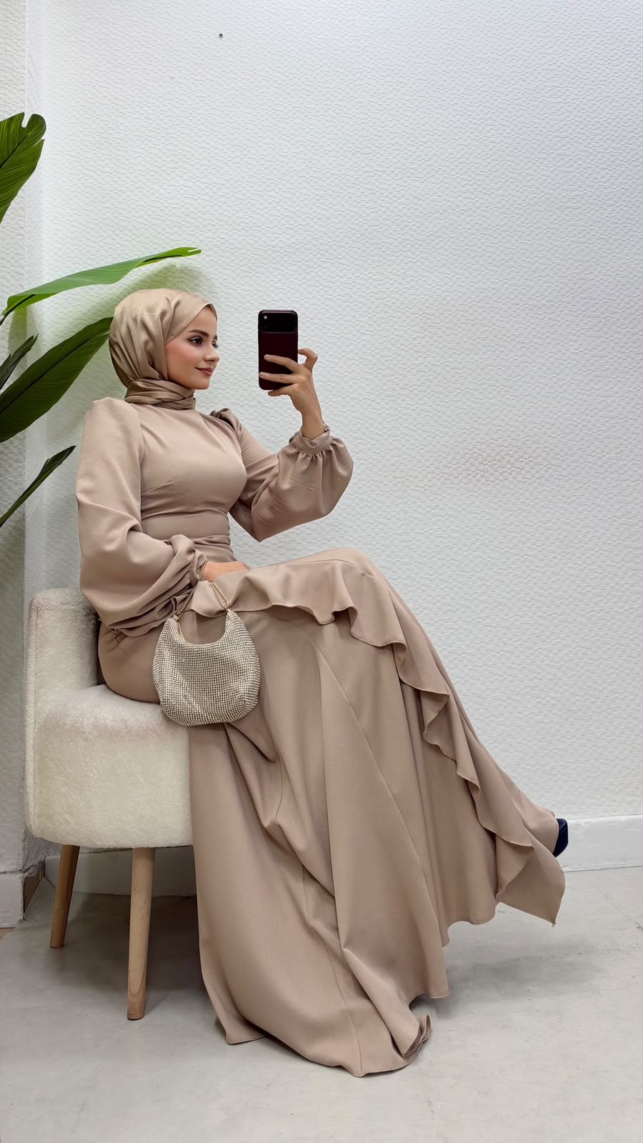 Diva Elbise Bej 