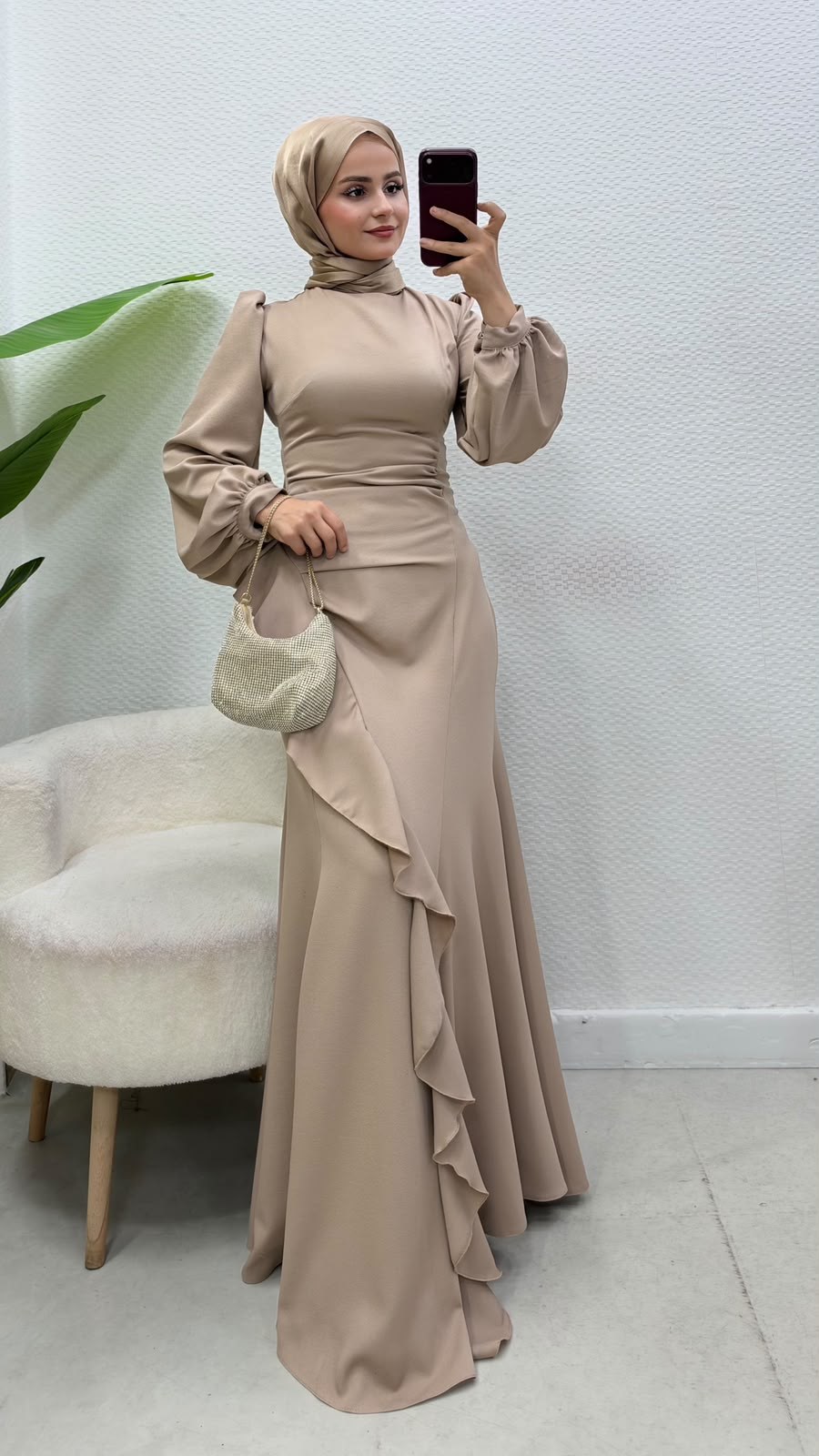 Diva Elbise Bej 