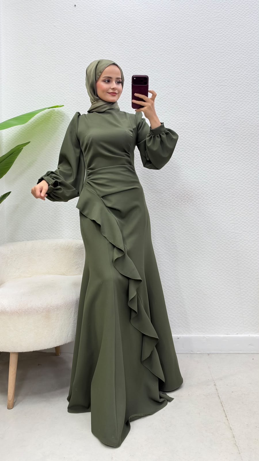 Diva Elbise Haki 