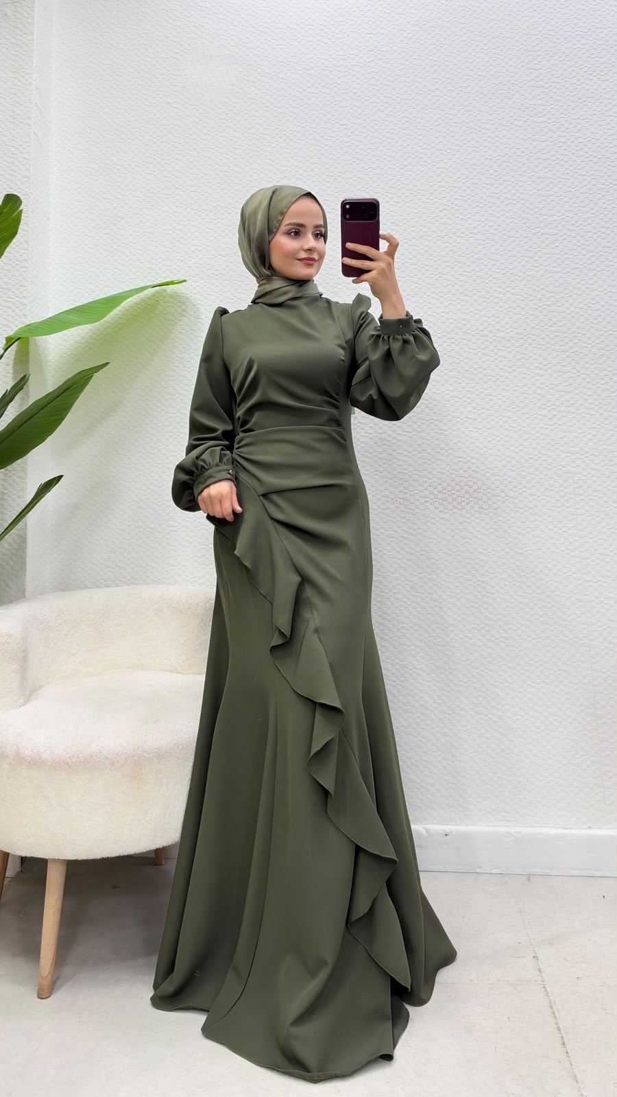 Diva Elbise Haki 
