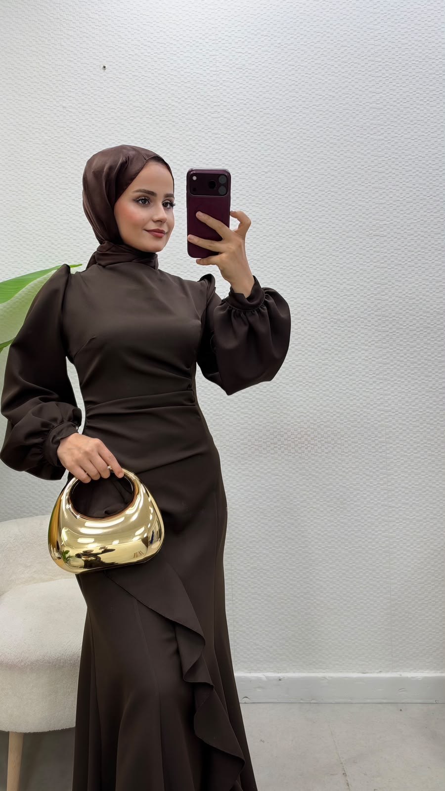 Diva Elbise Kahverengi 