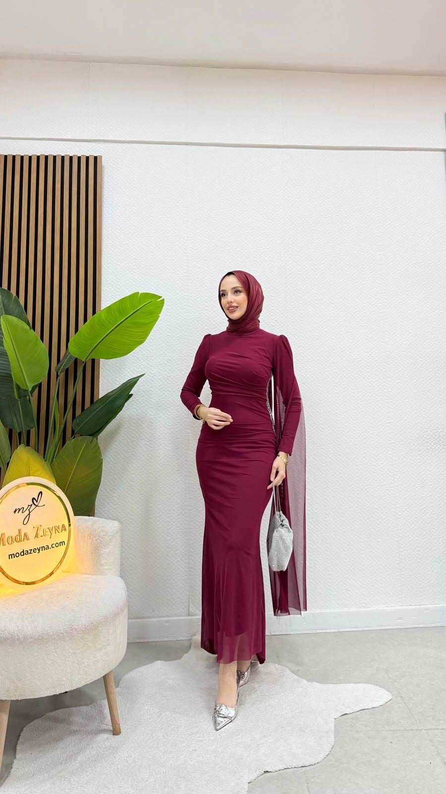 Hayal Elbise Bordo 