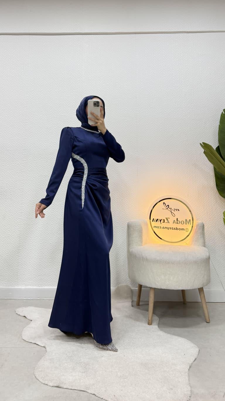 Hüma Abiye Lacivert