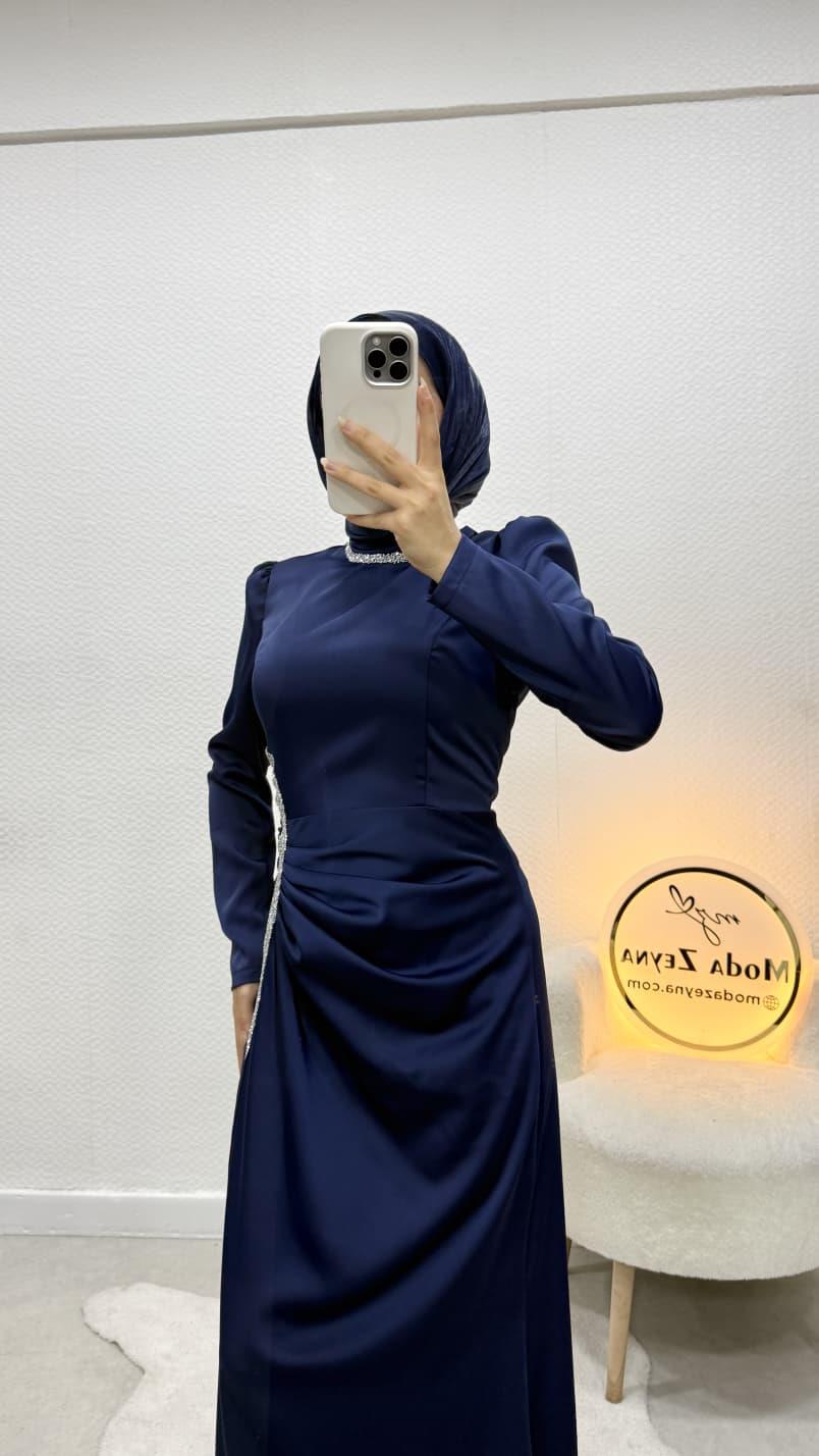 Hüma Abiye Lacivert