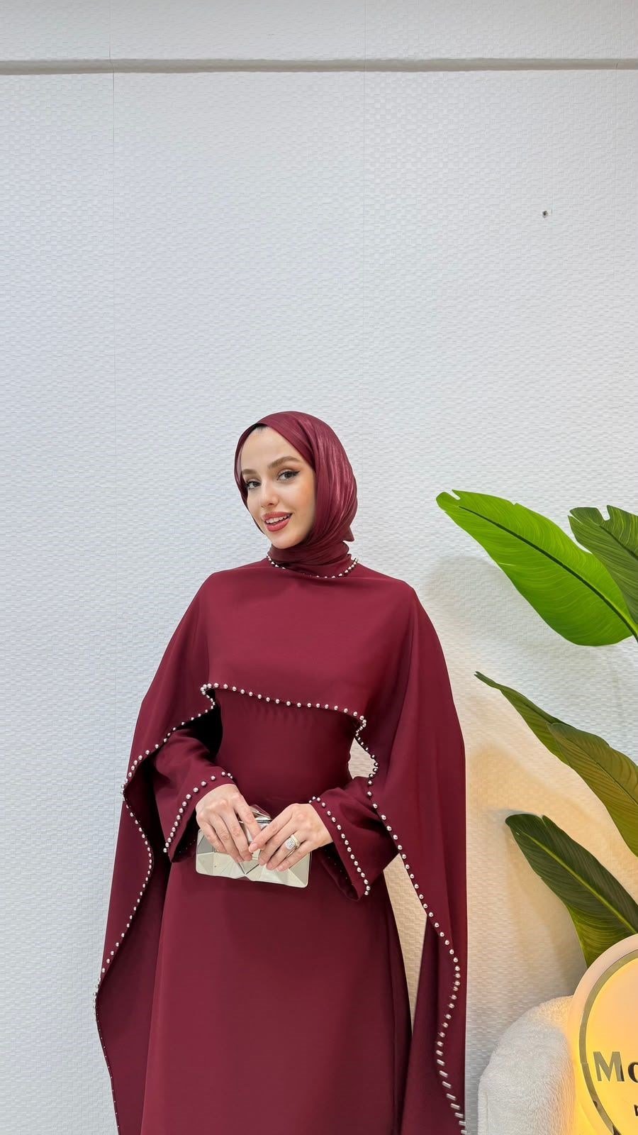 Irmak Elbise Bordo