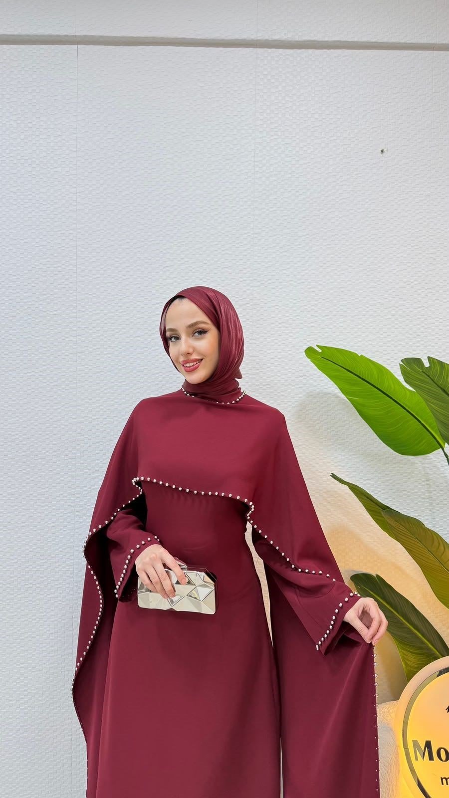 Irmak Elbise Bordo