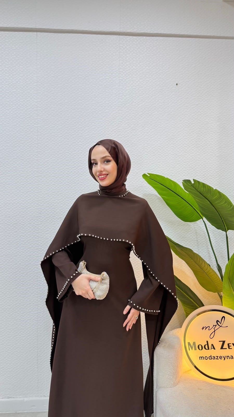 Irmak Elbise Kahverengi