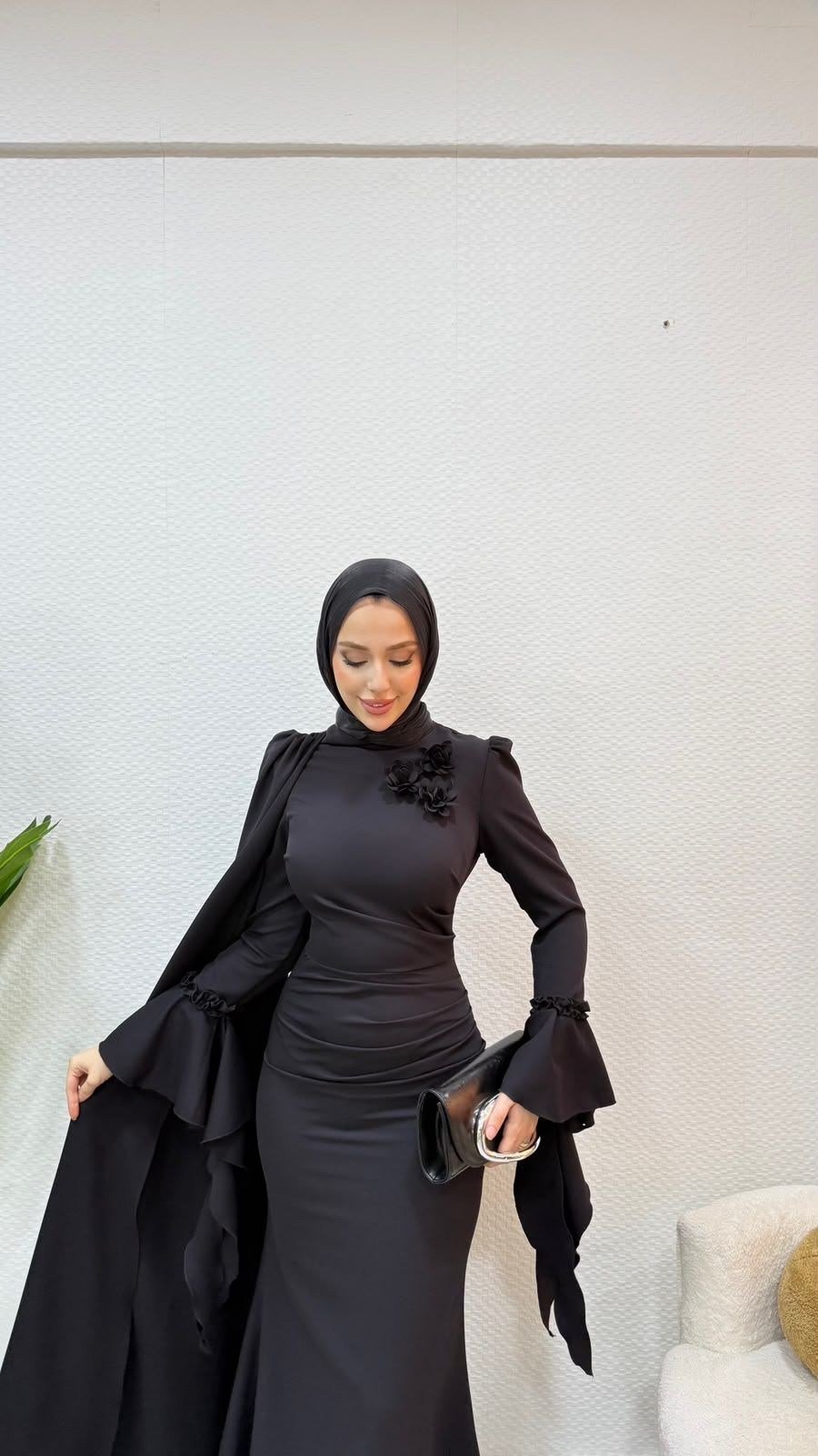 Yağmur Elbise Siyah 