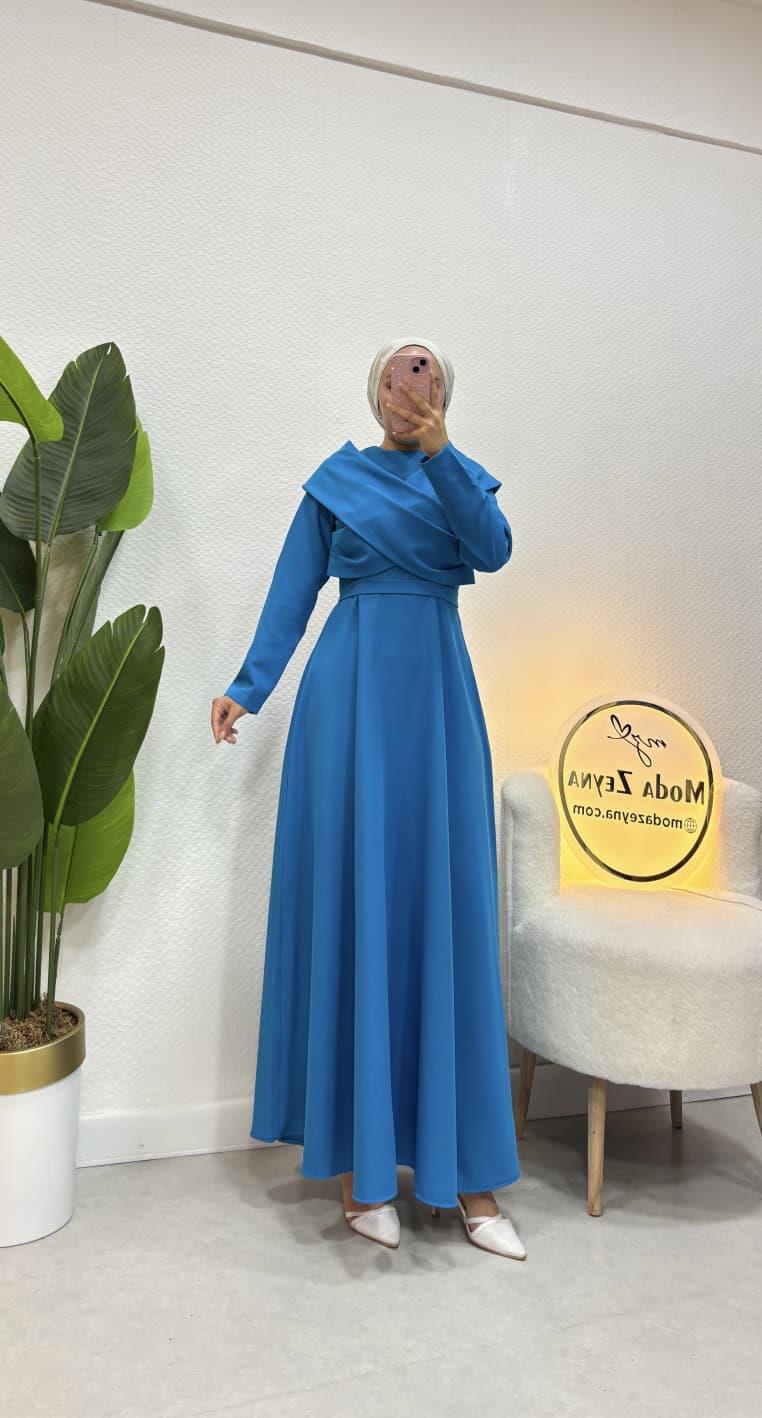 Zümra Elbise Mavi