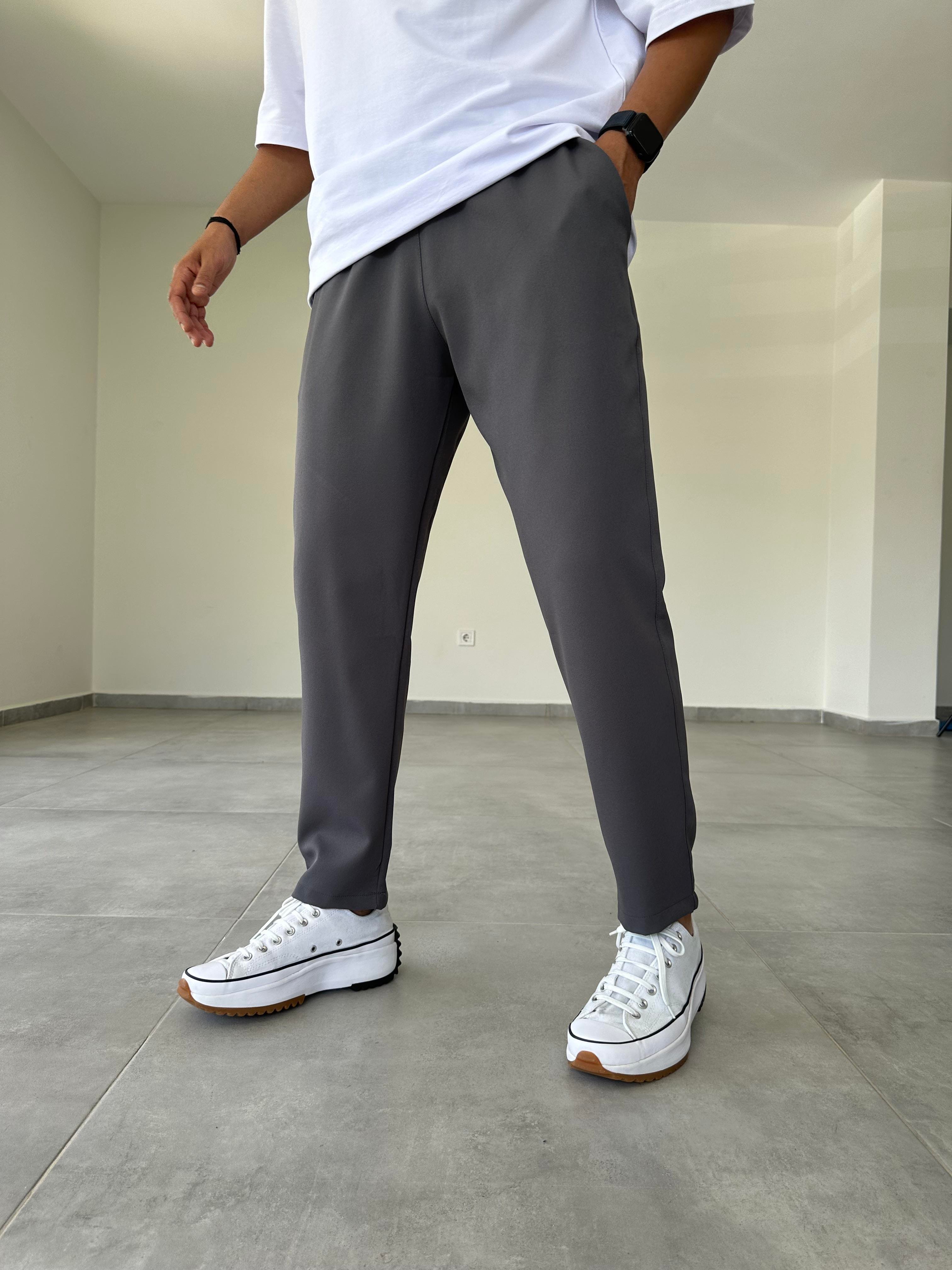 Füme Renk Basic Jogger Pantolon
