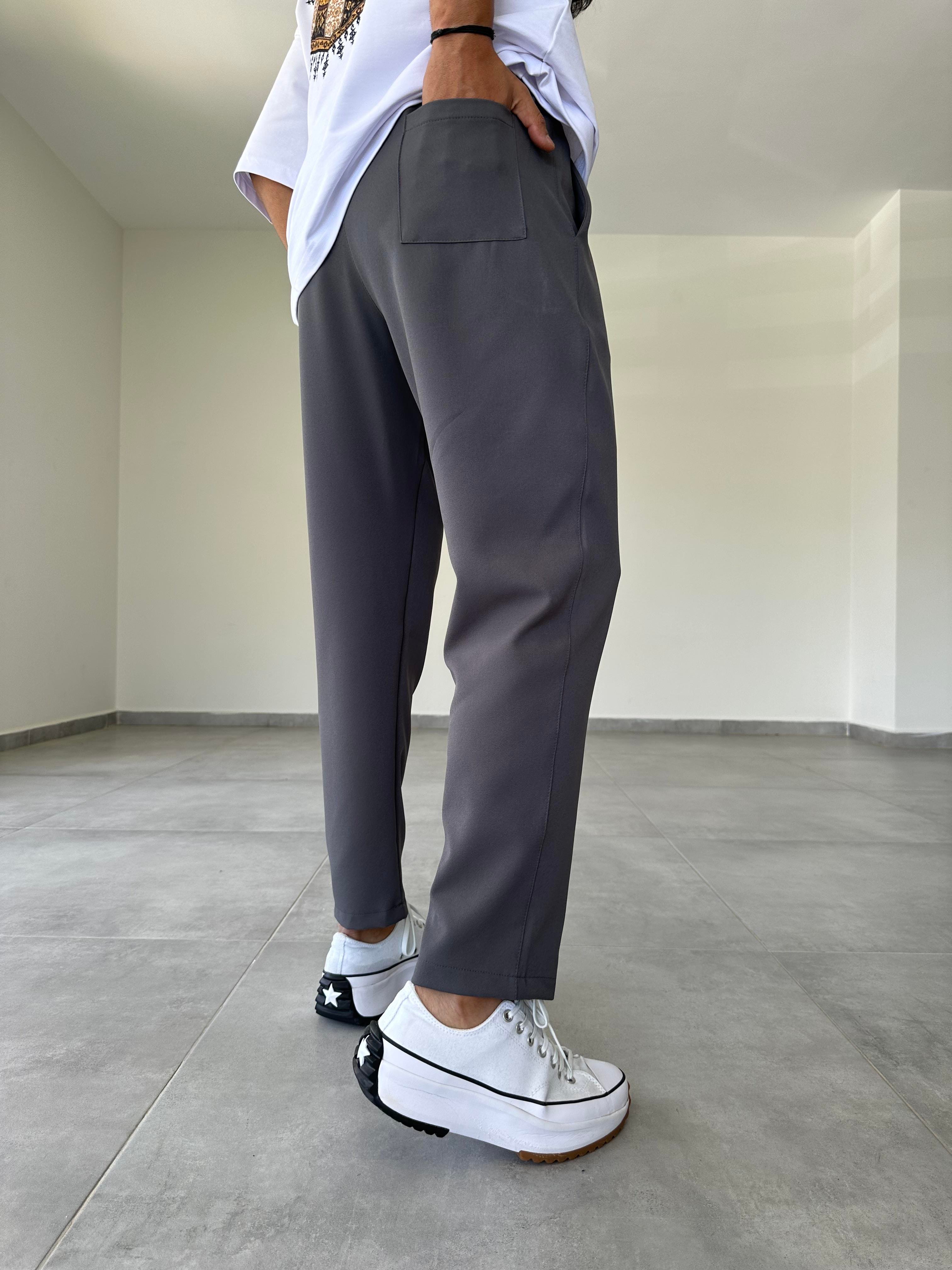 Füme Renk Basic Jogger Pantolon