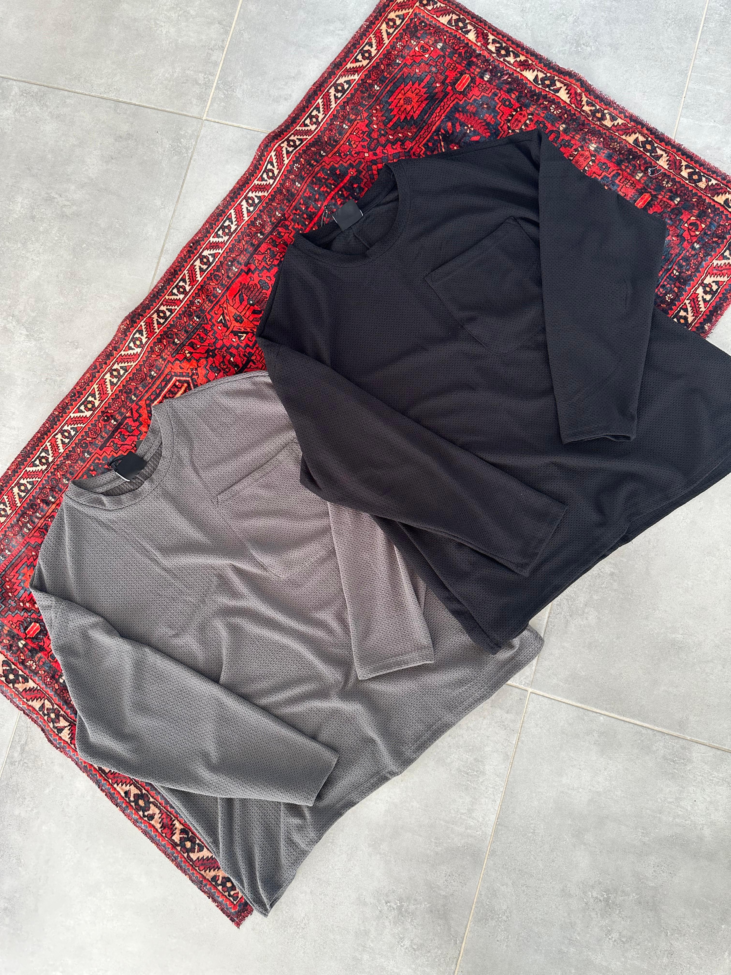 Füme Renk Cep Detaylı Oversize Sweatshirt