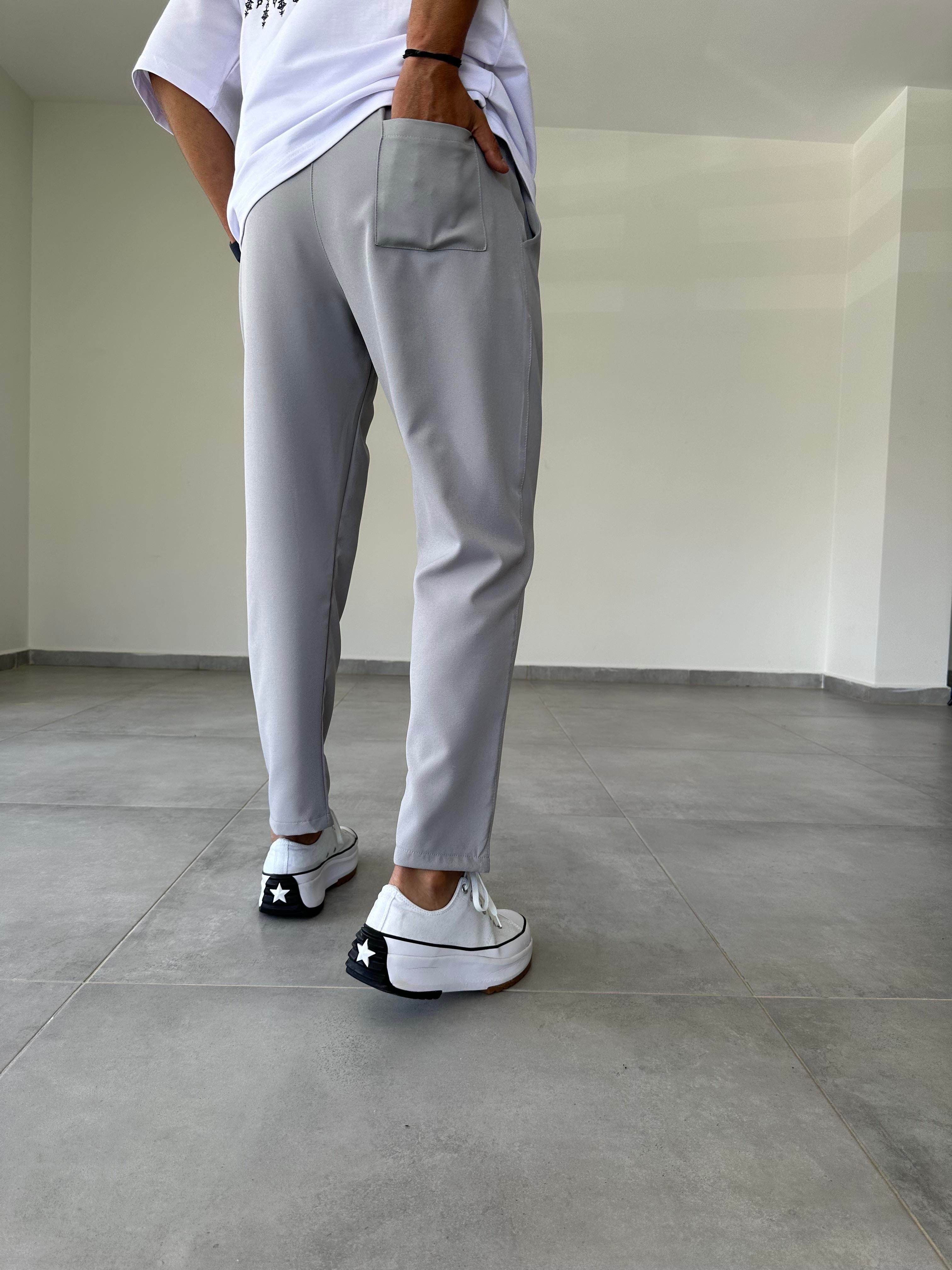 Gri Renk  Basic Jogger Pantolon