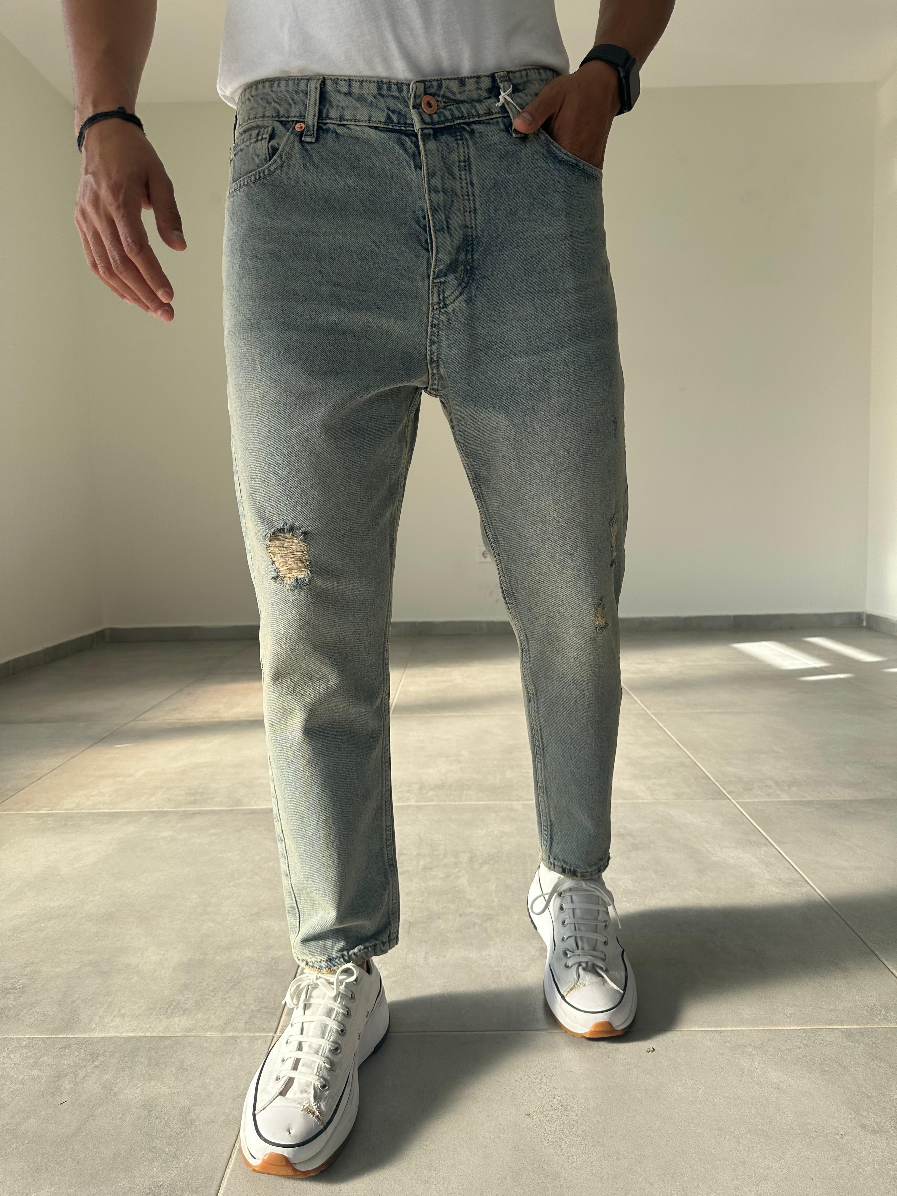 Kar Yıkama Boyfriend Kalıp Kot Pantolon